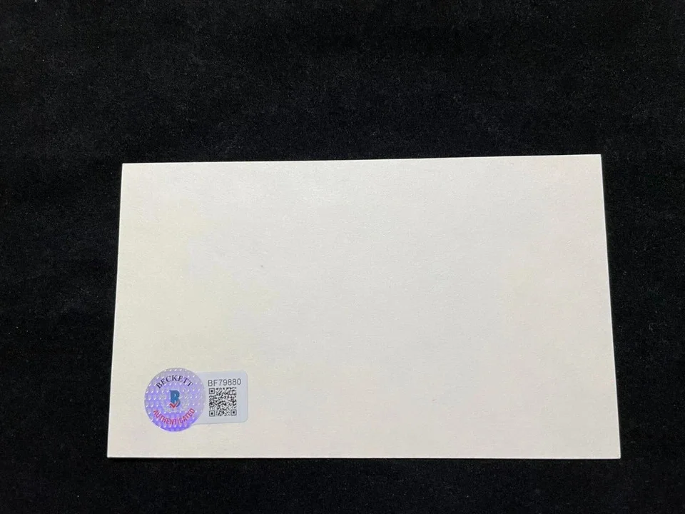 Benny Goodman Signed Autographed Index Card BAS COA, image 3