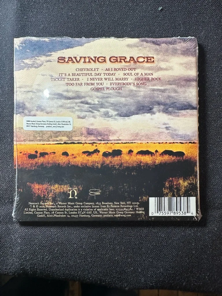 ROBERT PLANT SIGNED SAVING GRACE CD ON COVER AUTO IN HAND, image 3