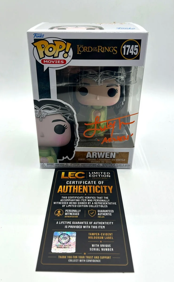 Liv Tyler — LIV TYLER SIGNED Arwen Funko POP! #1745 The Lord of The Rings - COA & PICTURE, изображение 4