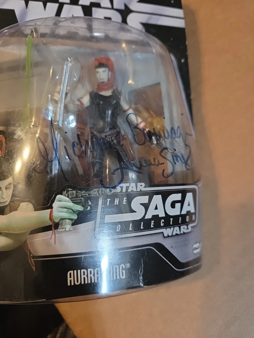 Aurra Sing Rare Authentic Signed Action Figure Michonne Bourriague Star Wars, image 2
