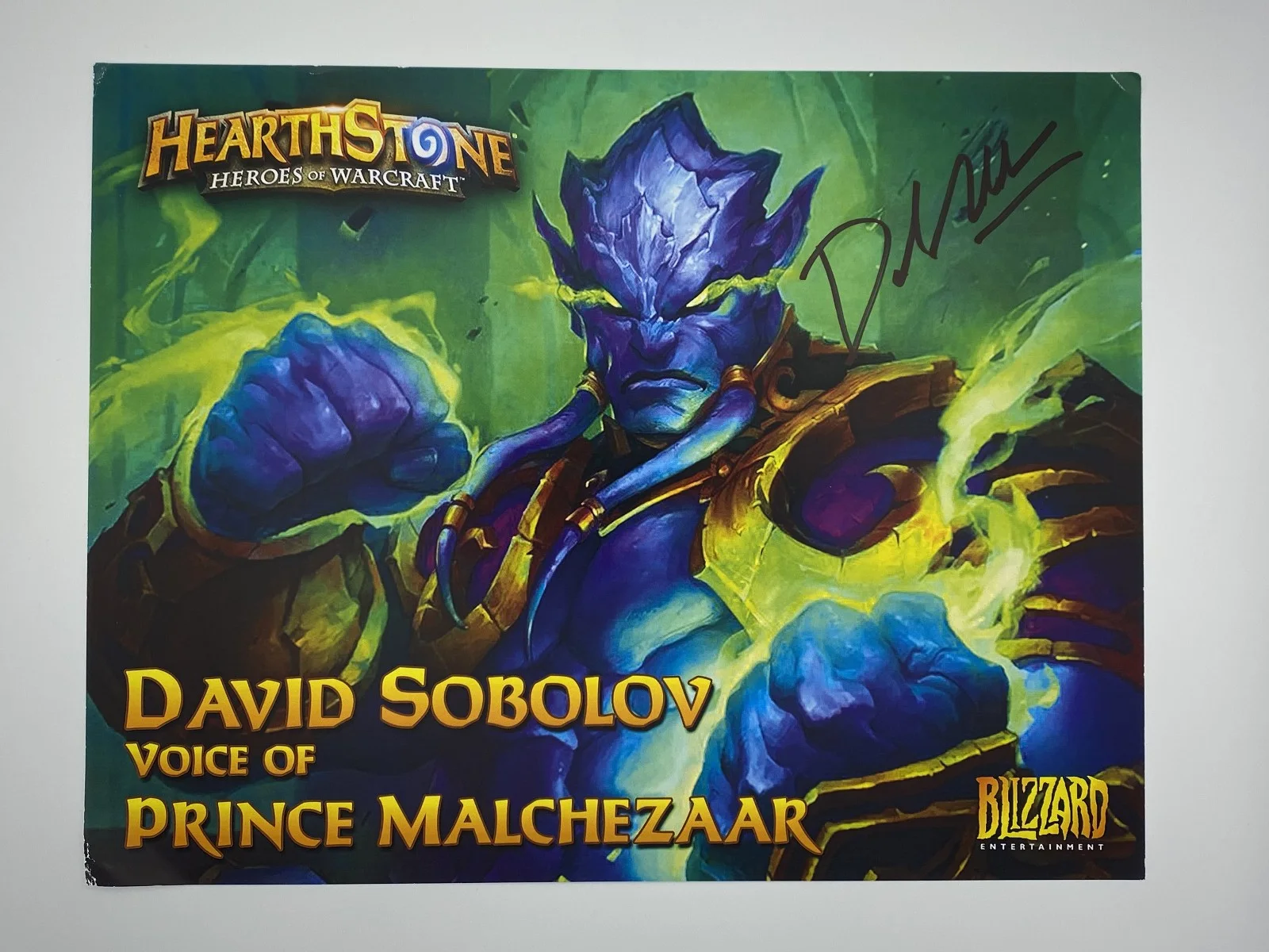 David Sobolov — David Sobolov Autographed Signed 8.5 x 11 Photo 258 West Authentic Hearthstone