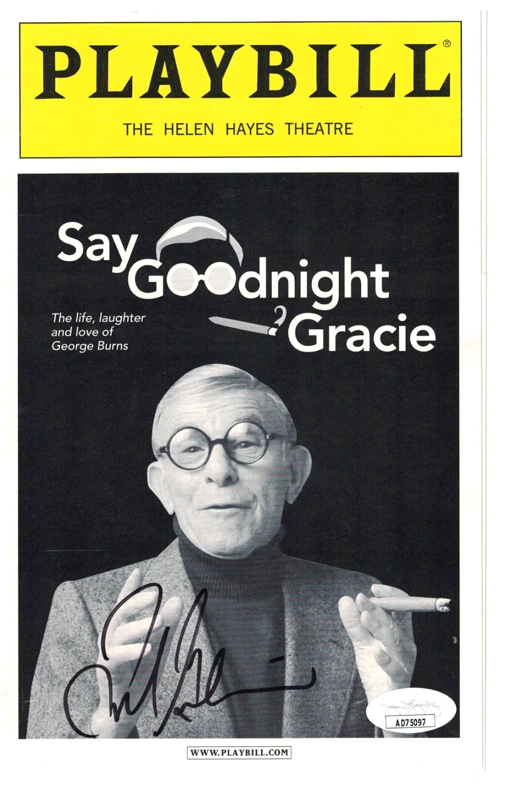 Frank Gorshin — FRANK GORSHIN JSA Double Autographed Playbill FREE SHIP! The Riddler JSA Not PSA