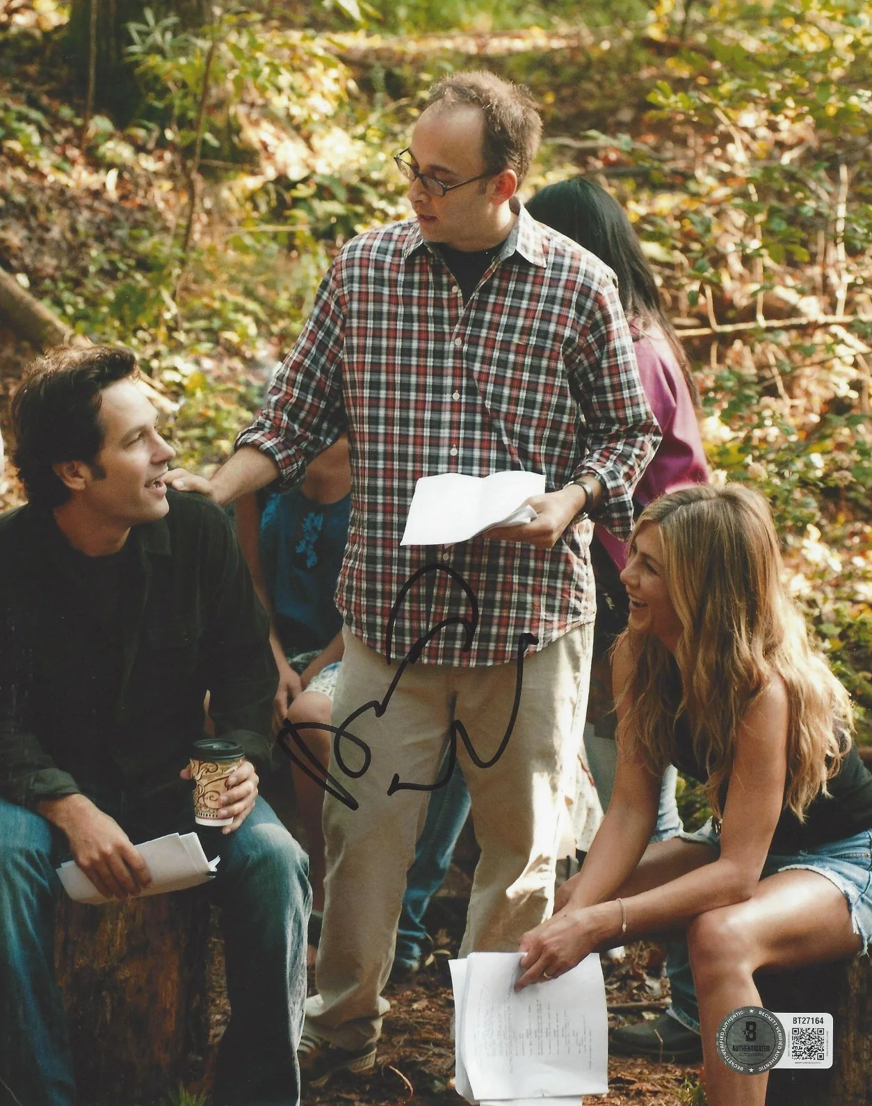 DIRECTOR DAVID WAIN SIGNED WANDERLUST 8x10 MOVIE PHOTO BAS BECKETT COA, изображение 2