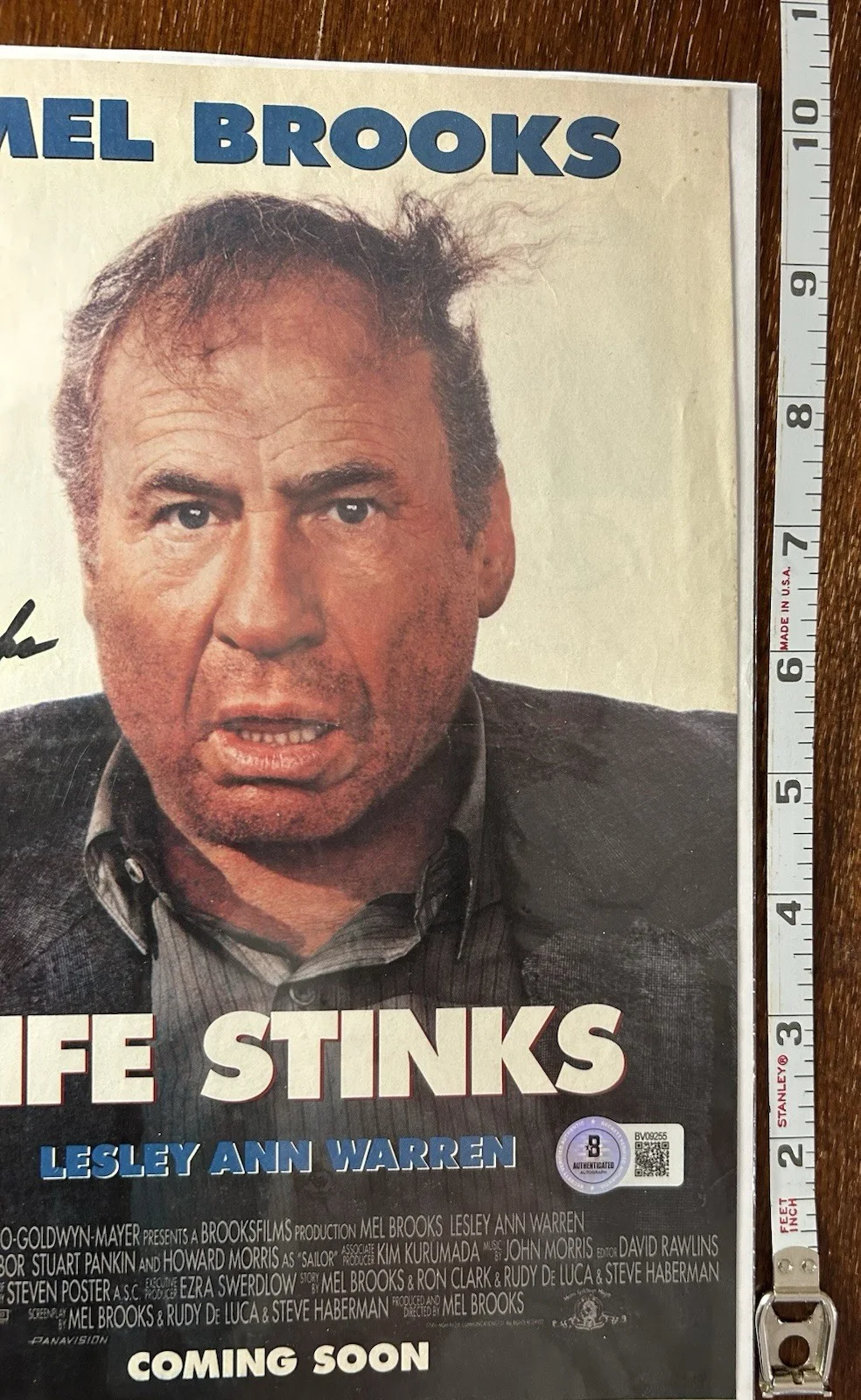 Mel Brooks — Mel Brooks Signed Beckett COA Actor Comedy Writer Spaceballs Young Frankenstein, image 5