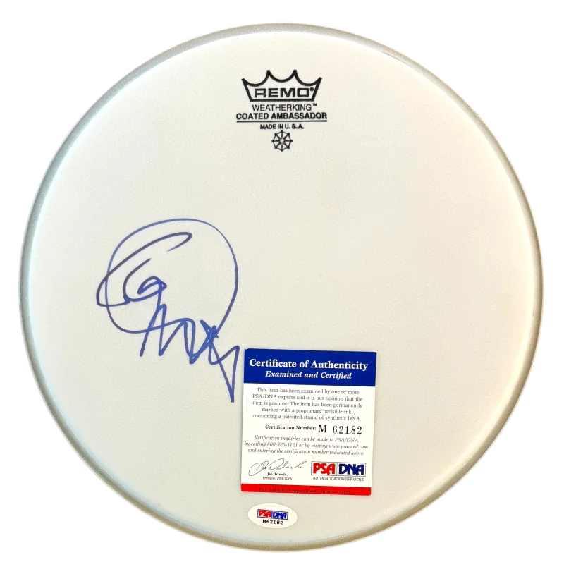 Roger Daltrey — Roger Daltrey The Who Signed Autograph 10" Drumhead - My Generation w/ PSA COA, image 2