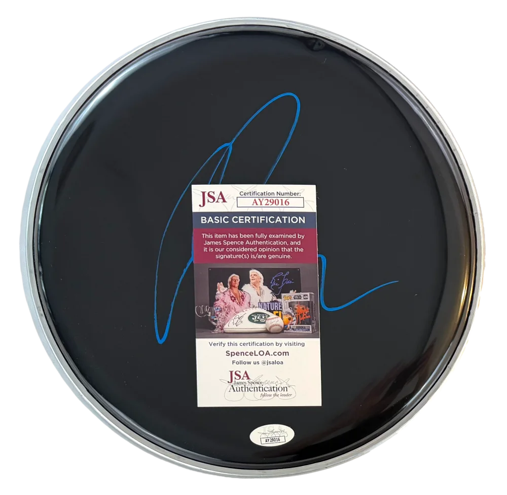 Chris Brown — Chris Brown Signed Autograph 10" Drumhead - Exclusive Graffiti Fortune JSA COA, image 2