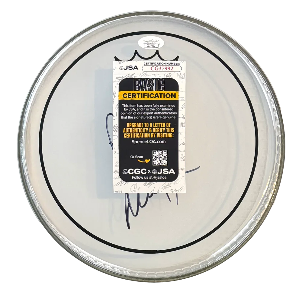 Trey Anastasio, Mike Gordon — Trey Anastasio & Mike Gordon Signed Autograph 10" Clear Drumhead Phish JSA COA, image 2