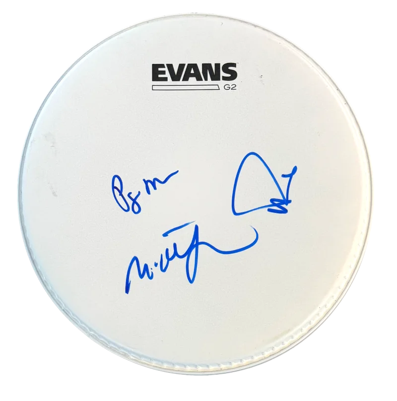 Trey Anastasio, Mike Gordon, Page McConnell — Trey Anastasio Mike Gordon & Page McConnell Signed Autograph 10" Drumhead Phish