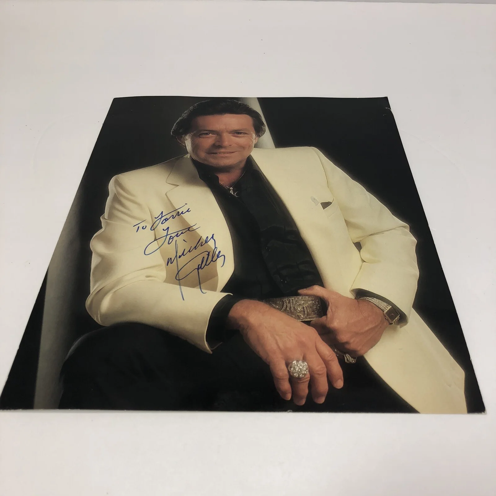 Mickey Gilley Signed Picture Autograph Country Music Singer, image 2