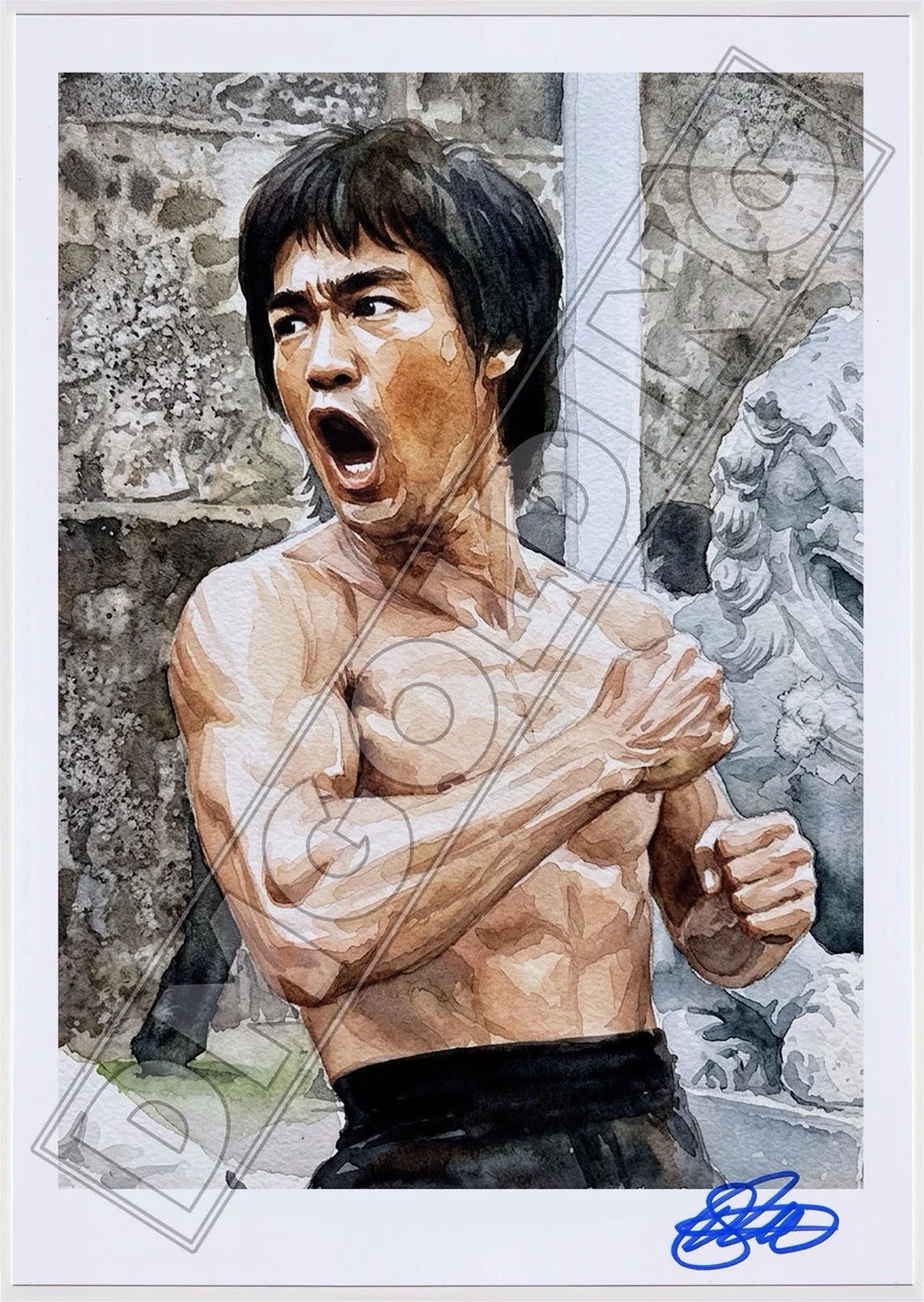 10 GICLÉE BRUCE LEE FINE ART PRINTS SET SIGNED BY ARTIST - ENTER THE DRAGON, изображение 4