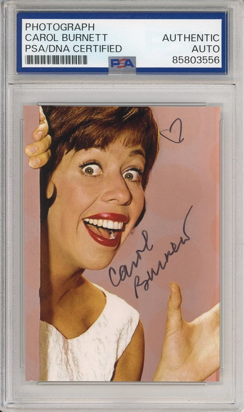 Carol Burnett — CAROL BURNETT SIGNED SHOW PICTURE PHOTOGRAPH PSA DNA COA AUTOGRAPH AUTHENTIC