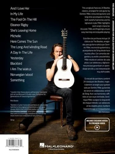 The Beatles Arranged for Solo Guitar by Dominic Miller Songbook Guitar Tab, изображение 2
