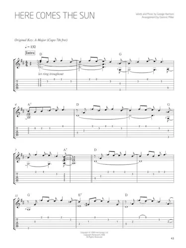 The Beatles Arranged for Solo Guitar by Dominic Miller Songbook Guitar Tab, изображение 5