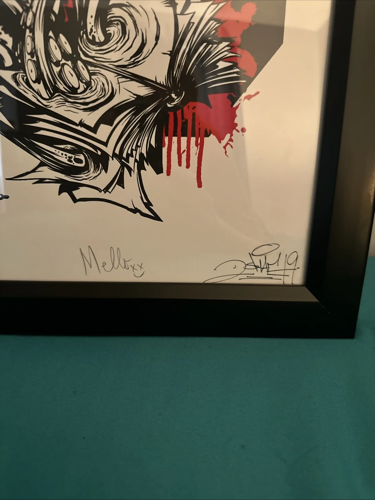 DJ Marshmello x 2SHAE Mellogang 30 Autographed Framed Poster 73/100, изображение 2