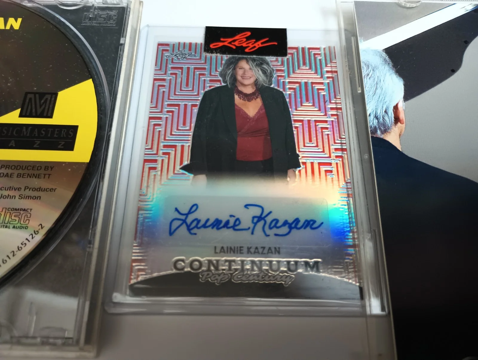 Lanie Kazan signed Leaf card and two CDs RARE KAZAN, image 5