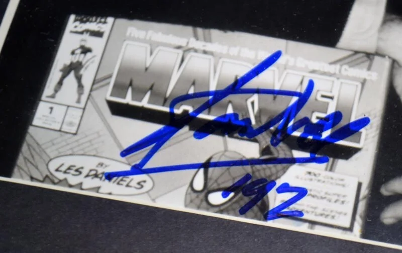 STAN LEE — Rare STAN LEE Signed Autograph Photo, Frame, COA, UACC RD #228 FREE SHIP, image 3