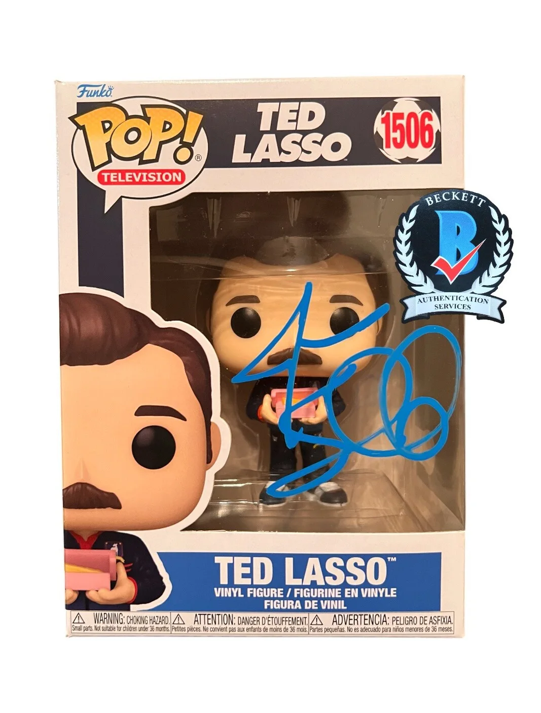 Jason Sudeikis — JASON SUDEIKIS SIGNED TED LASSO FUNKO POP 1506 BECKETT BN92280 W/PROOF(B)