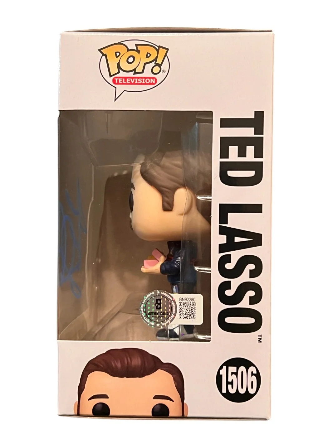 Jason Sudeikis — JASON SUDEIKIS SIGNED TED LASSO FUNKO POP 1506 BECKETT BN92280 W/PROOF(B), изображение 4