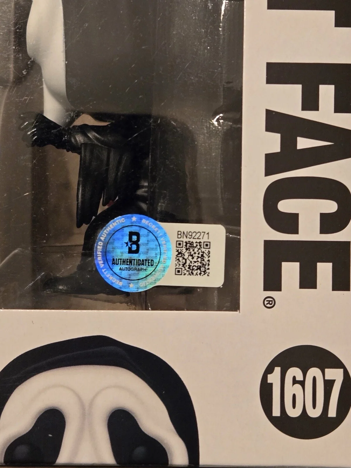 Skeet Ulrich — SKEET ULRICH SIGNED GHOSTFACE FUNKO 1607 BECKETT COA BN92271, изображение 5