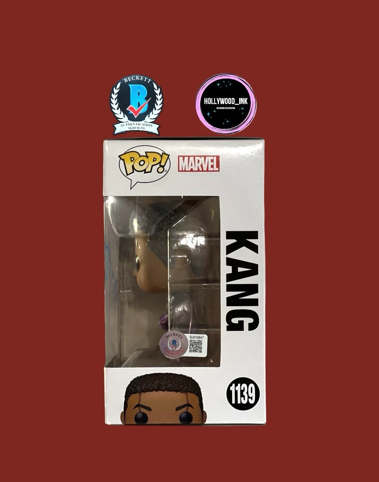 Jonathan Majors — JONATHAN MAJORS SIGNED KANG ANT-MAN AND THE WASP FUNKO POP BECKETT BJ016847, изображение 2