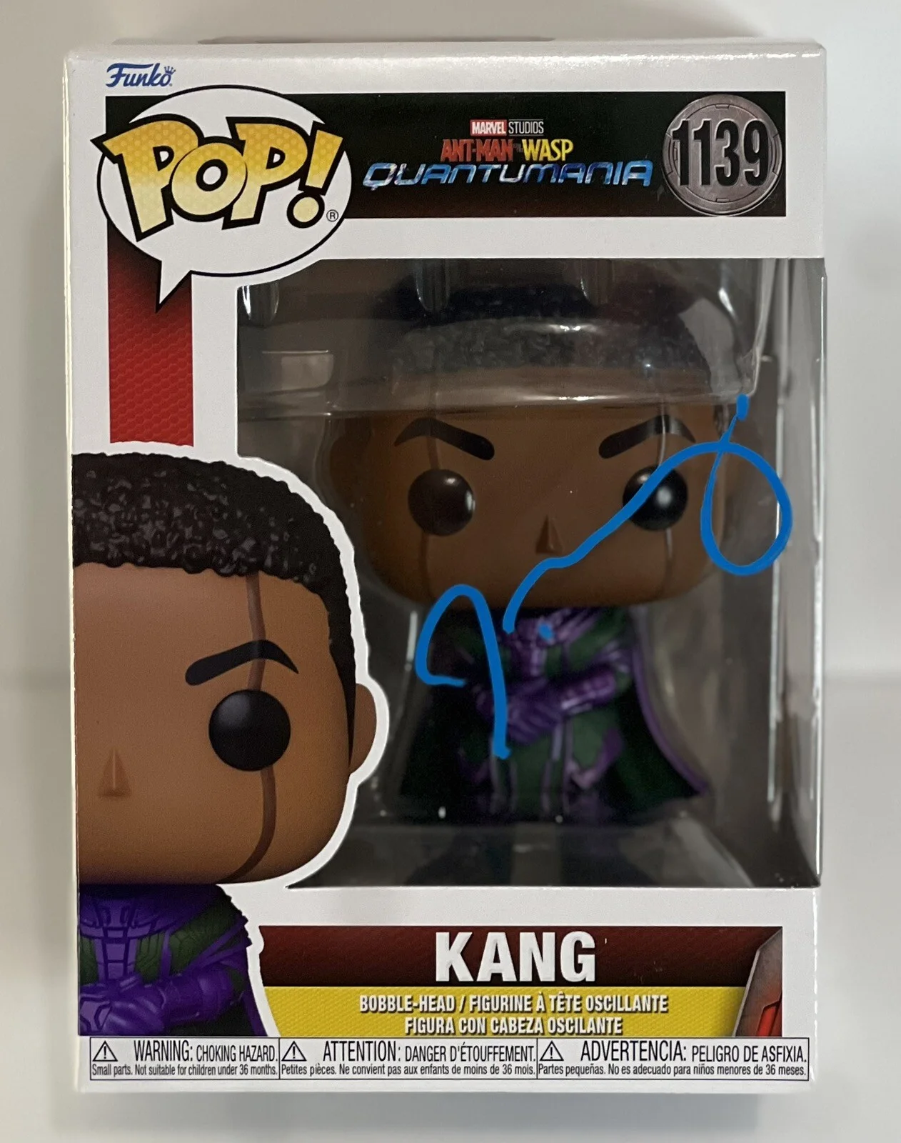 Jonathan Majors — JONATHAN MAJORS SIGNED KANG ANT-MAN AND THE WASP FUNKO POP BECKETT BJ016847, изображение 3