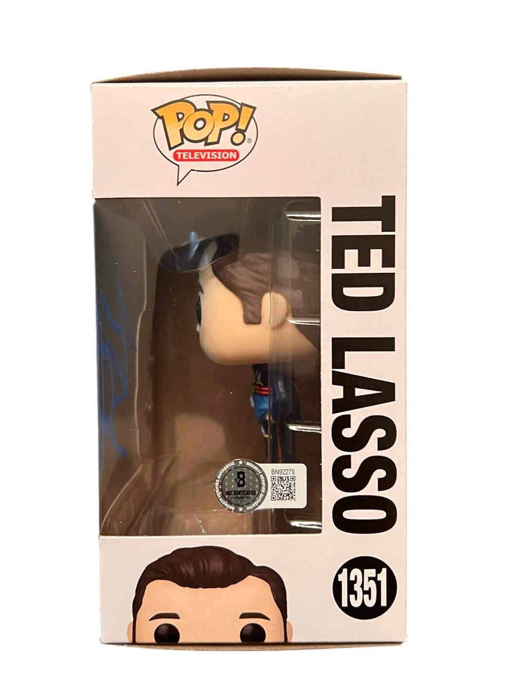 Jason Sudeikis — JASON SUDEIKIS SIGNED TED LASSO FUNKO POP 1506 BECKETT BN92279 W/PROOF(C), изображение 3