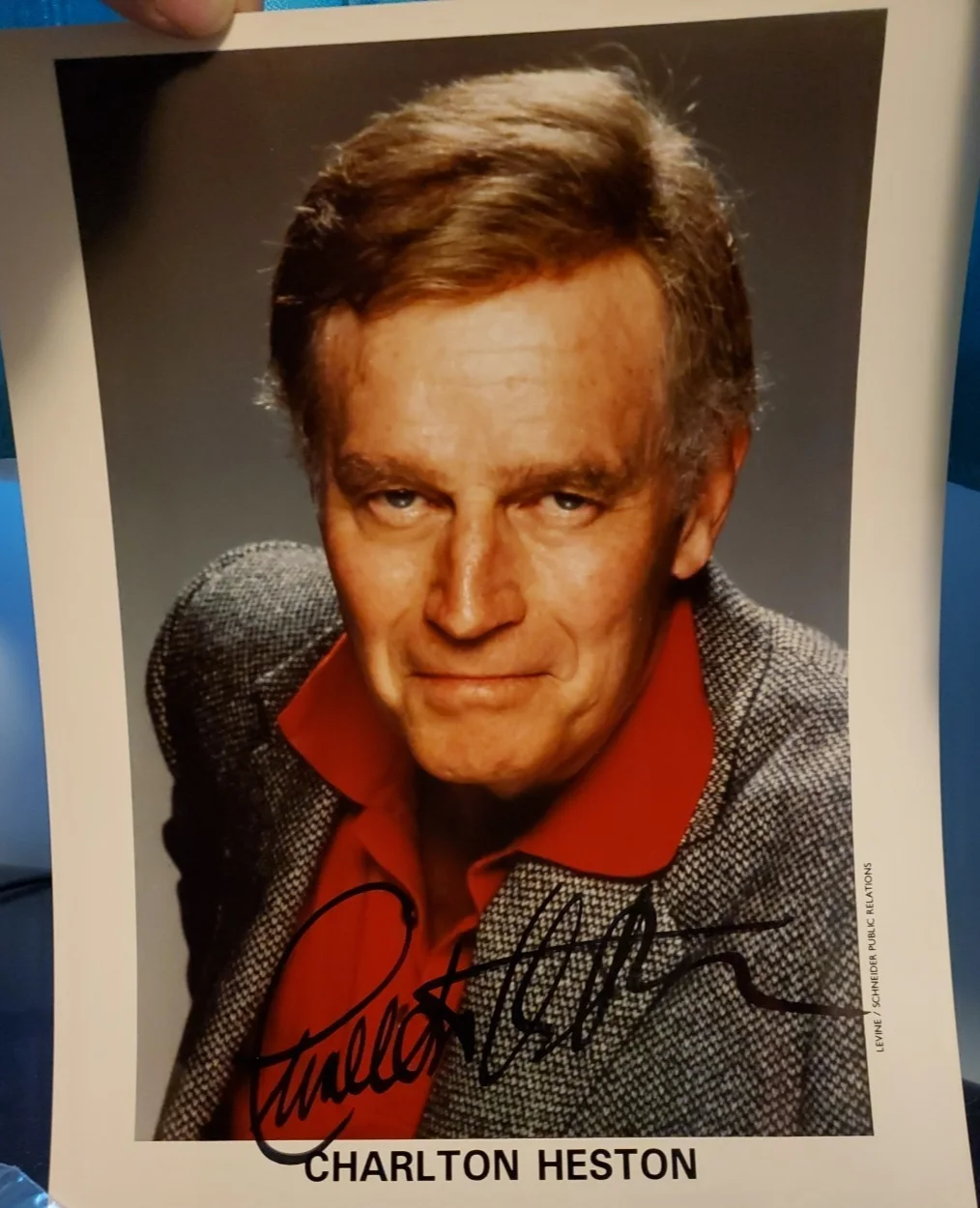 Charleton Heston — Charlton Heston "Planet of the Apes" MOSES legend actor Autographed 8x10" Photo, изображение 2