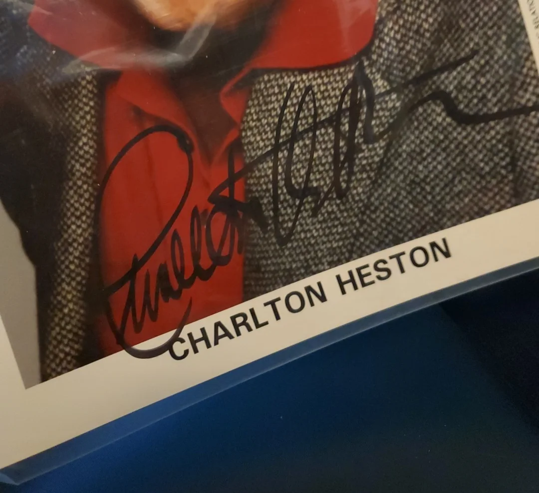Charleton Heston — Charlton Heston "Planet of the Apes" MOSES legend actor Autographed 8x10" Photo, изображение 4