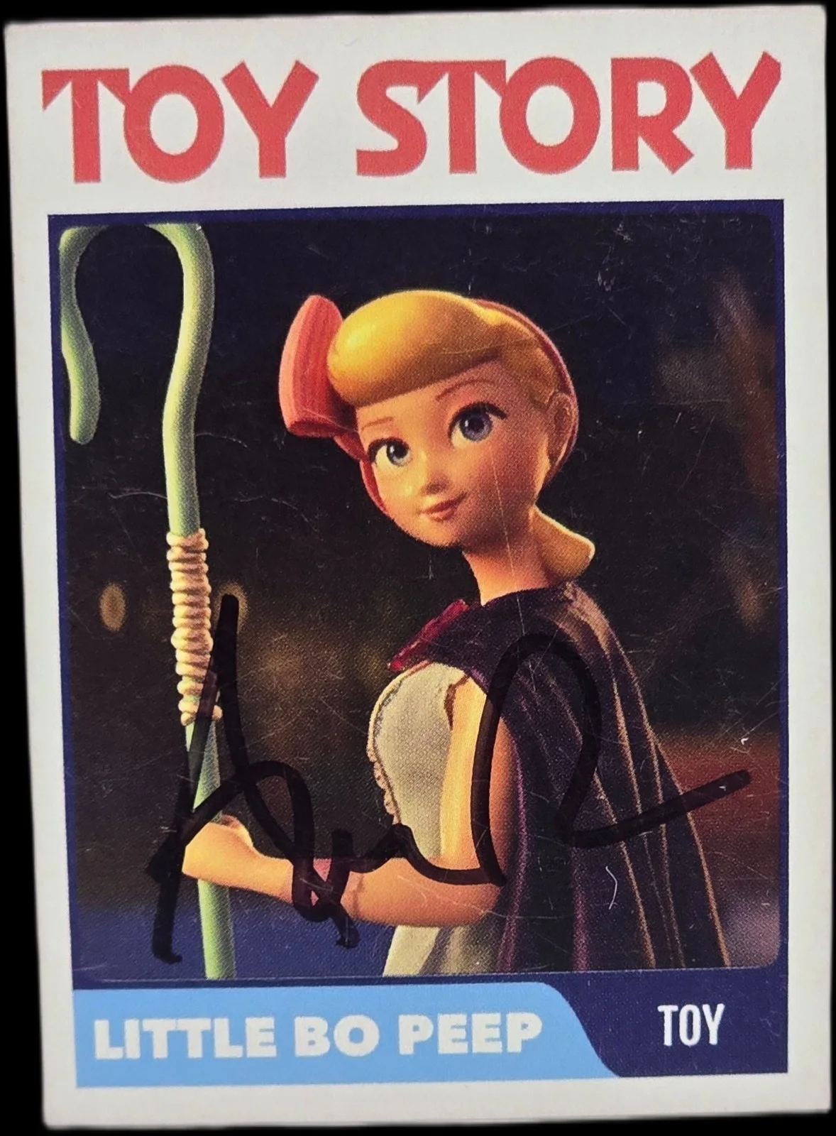 annie potts — Annie Potts Signed Toy Story Little Bo Peep Custom Trading Card SWAU #2