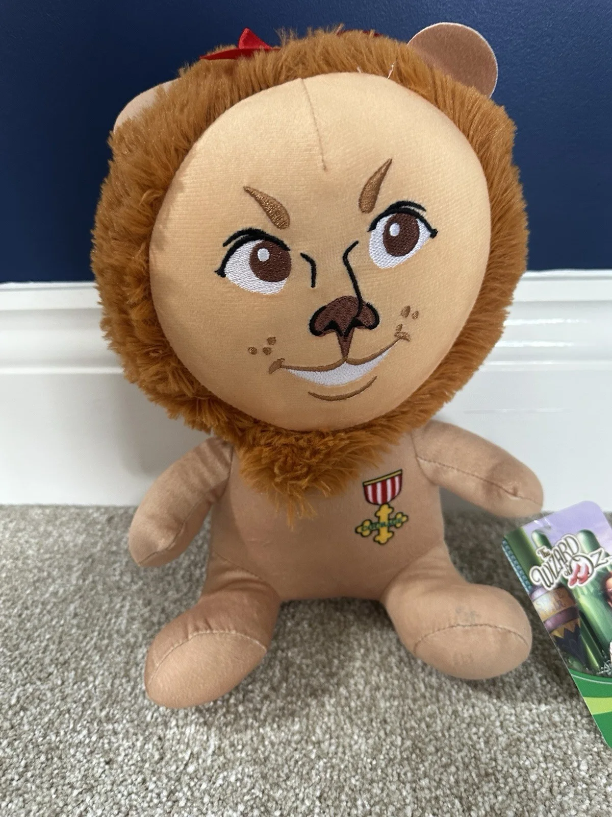 The Wizard of Oz Cowardly Lion Plush 11 Inches Brown with Tag, изображение 2