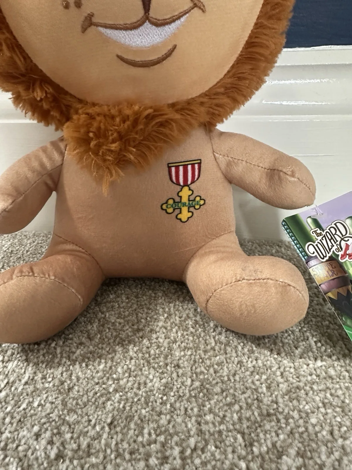 The Wizard of Oz Cowardly Lion Plush 11 Inches Brown with Tag, изображение 3