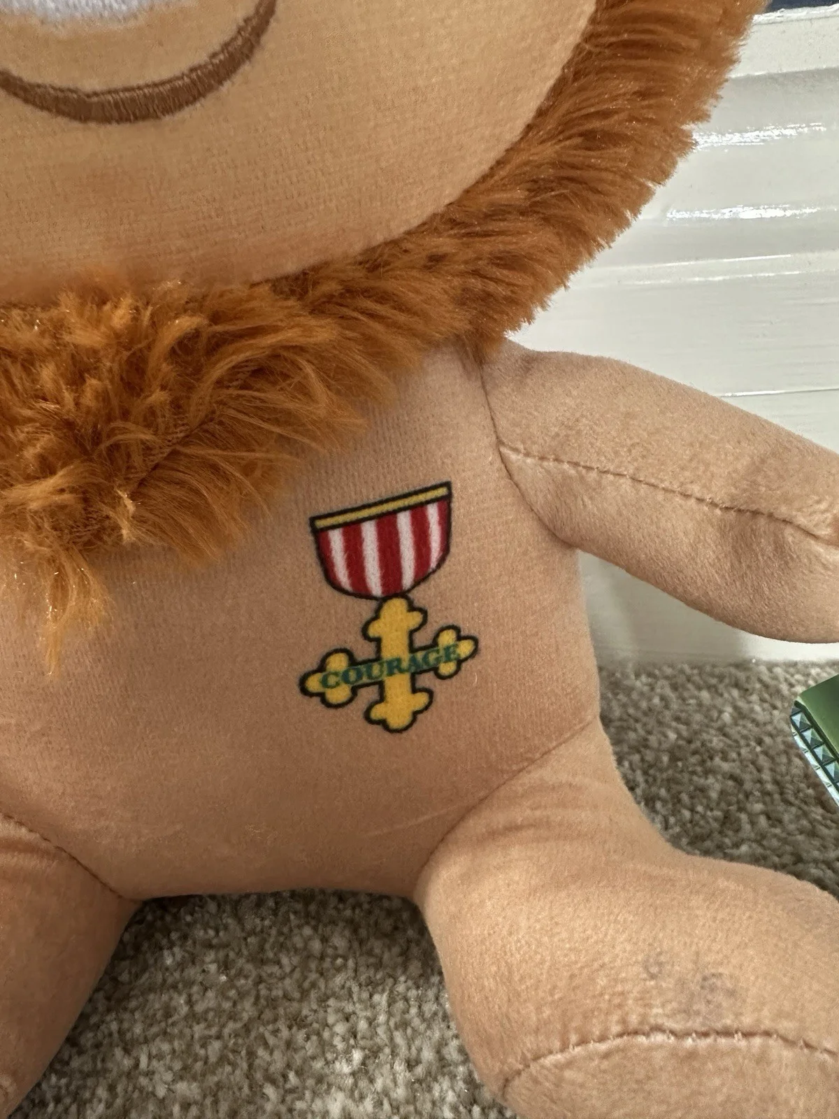 The Wizard of Oz Cowardly Lion Plush 11 Inches Brown with Tag, изображение 4