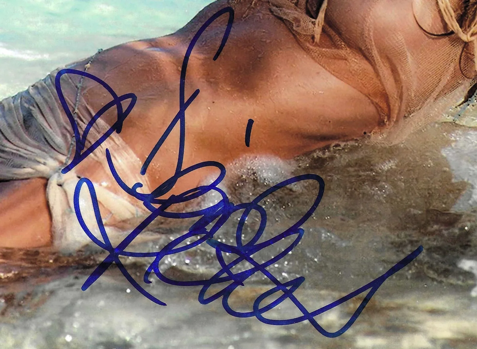 denise richards — DENISE RICHARDS signed "in person" 8x10 with UACC COA - Starship Troopers., изображение 2