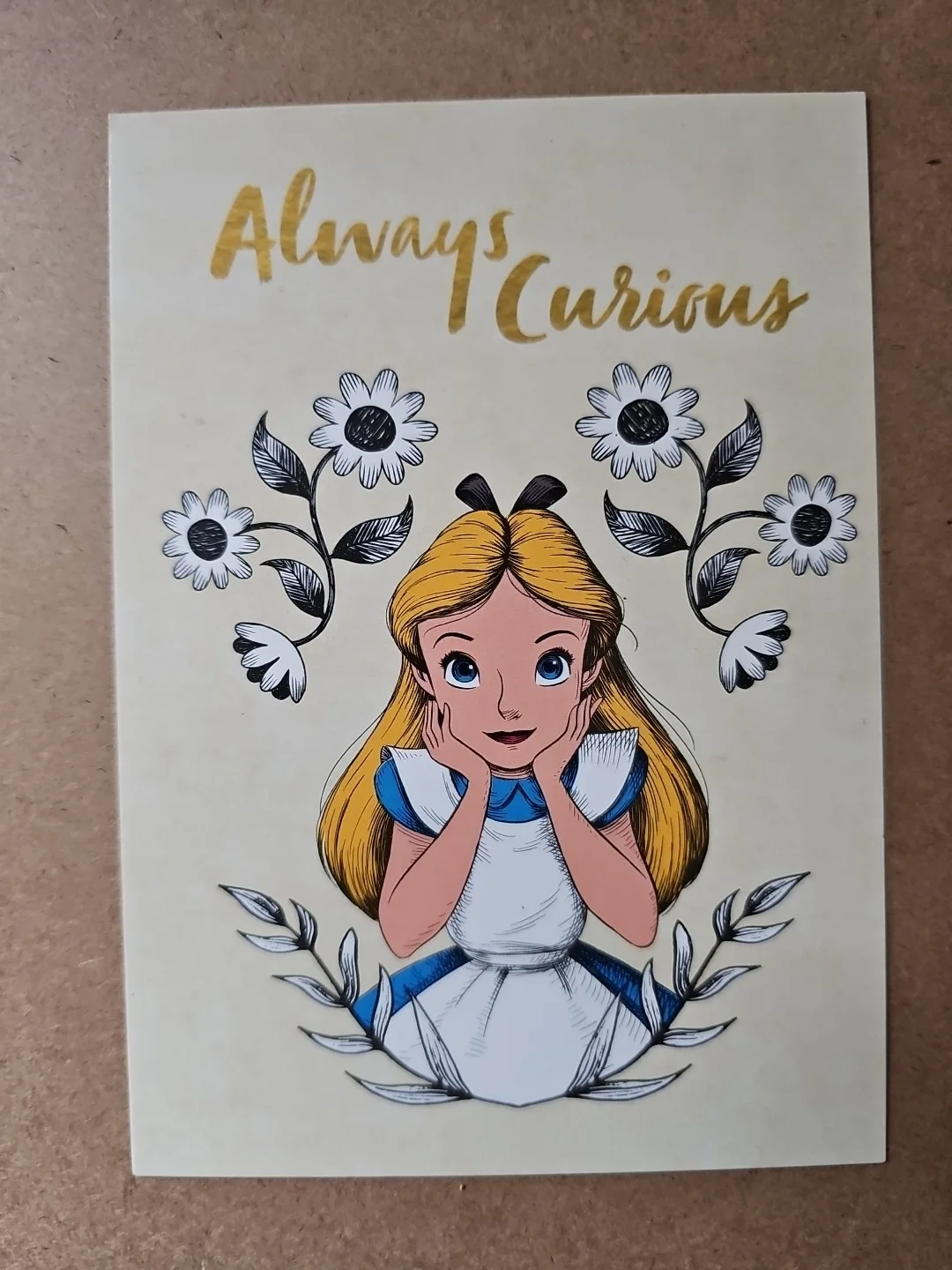 Alice in Woncerland Disney Printed Postcard Pack Of 2, 1x Chesire Cat & 1x Alice, изображение 4