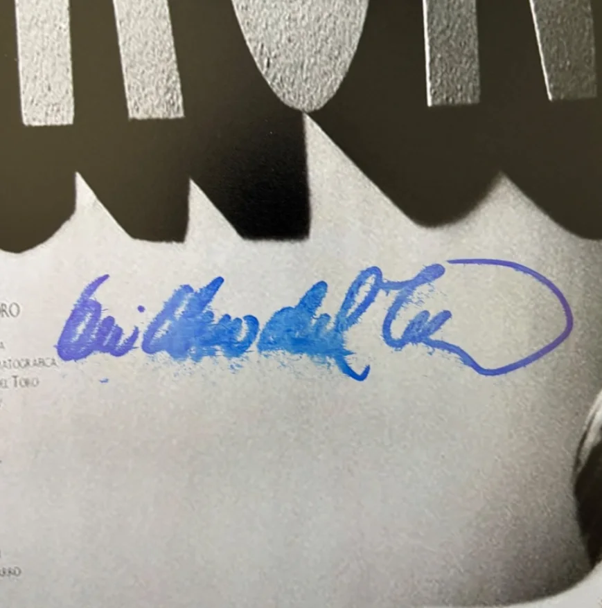 GUILLERMO DEL TORO SIGNED CRONOS 12X18 MOVIE POSTER PHOTO DIRECTOR BAS, изображение 2
