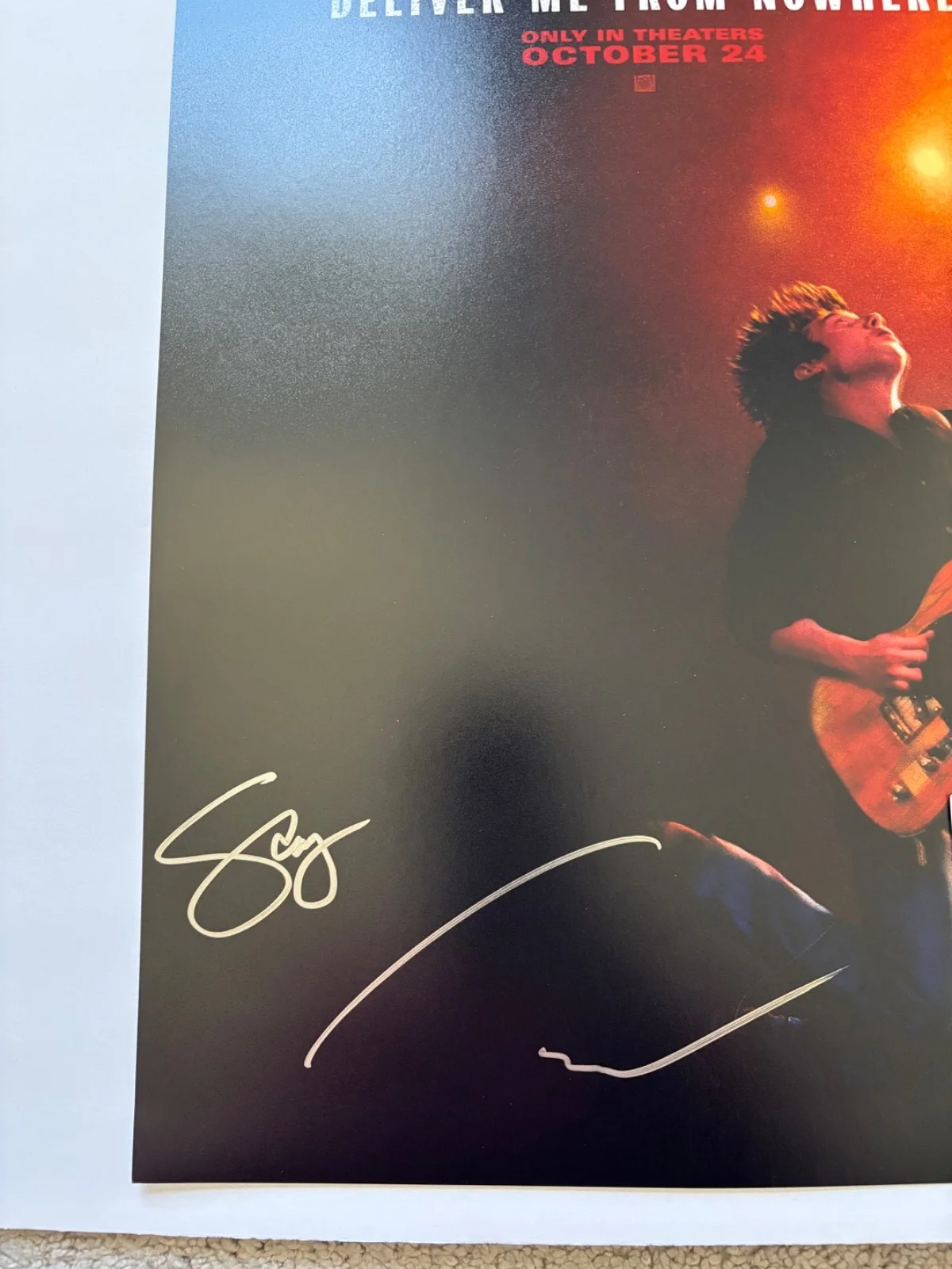 JEREMY ALLEN WHITE SCOTT COOPER SIGNED SPRINGSTEEN 12X18 MOVIE POSTER PHOTO BAS, изображение 2