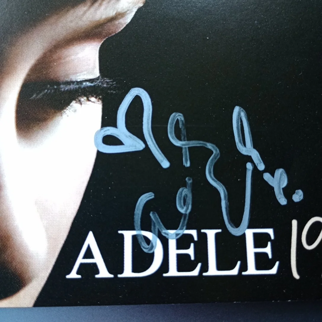 Adele 19 Signed Autograph CD Silver Sharpie With COA N.Mint Rare Find, image 3