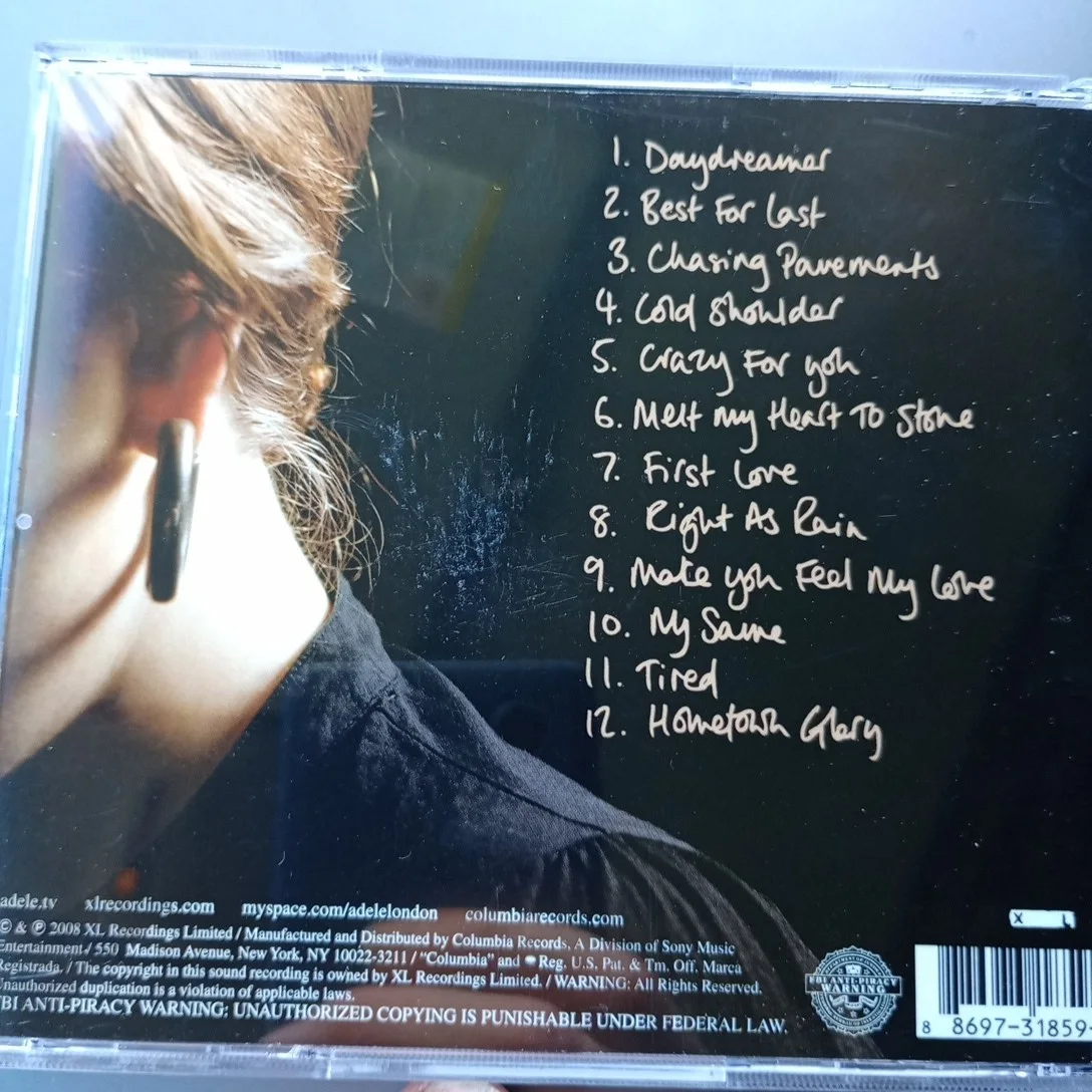 Adele 19 Signed Autograph CD Silver Sharpie With COA N.Mint Rare Find, image 5