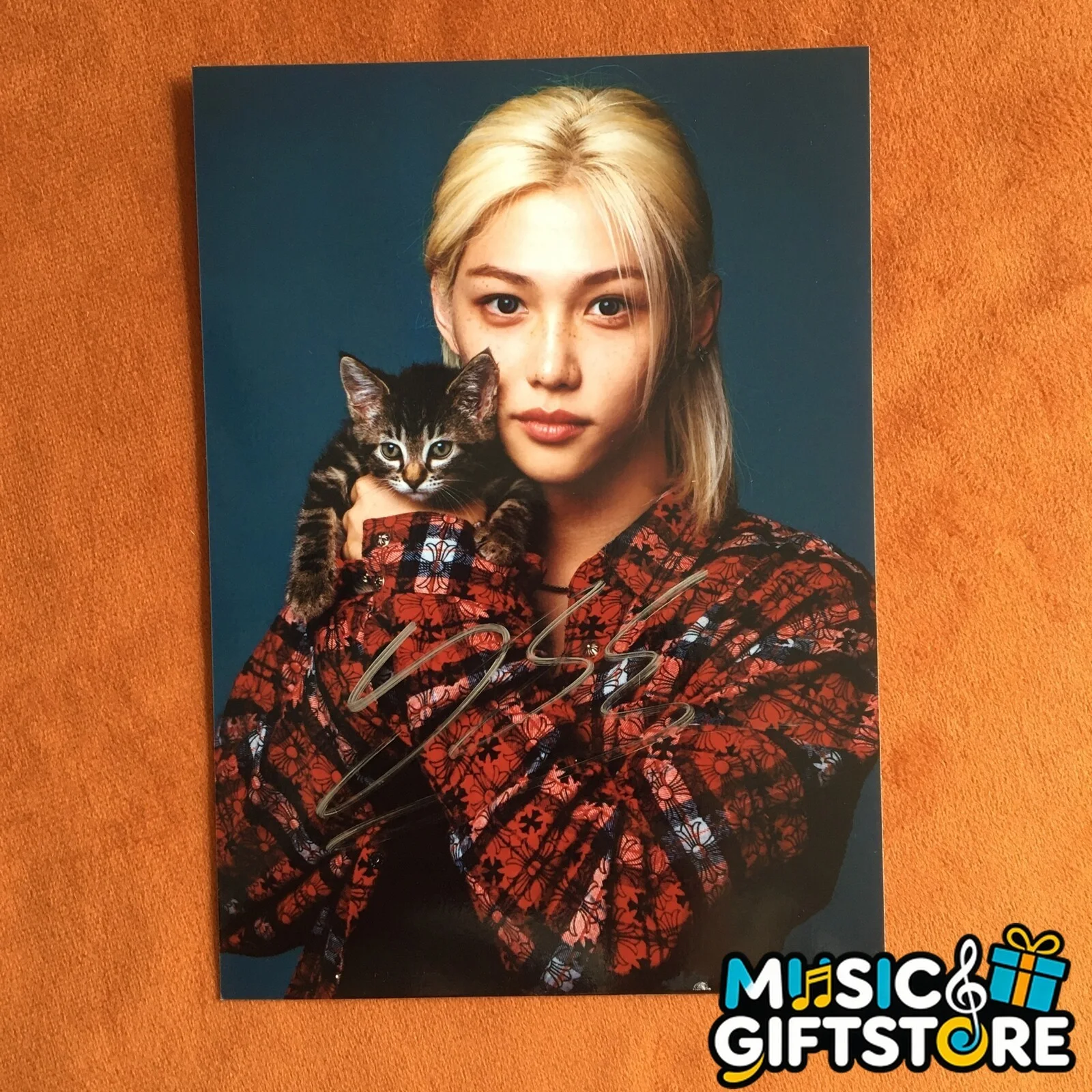 STRAY KIDS FELIX LEE KNOW BANG CHAN IN AUTOGRAPHED SIGNED Photo K-POP 2024 #MUGS, изображение 2