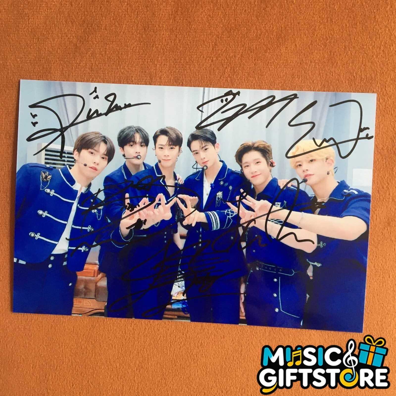ASTRO RISE UP Autographed Photo GROUP 4*6 Autographs Signed K-POP RARE #MUGS, image 3