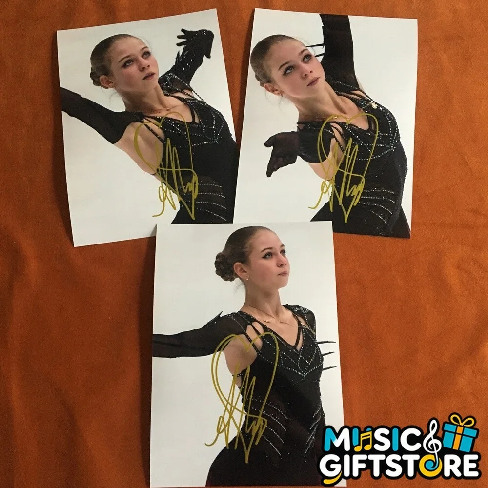 Alexandra Trusova Sasha Autographed Signed Photo Sports figure skating 2024A #MU, изображение 2