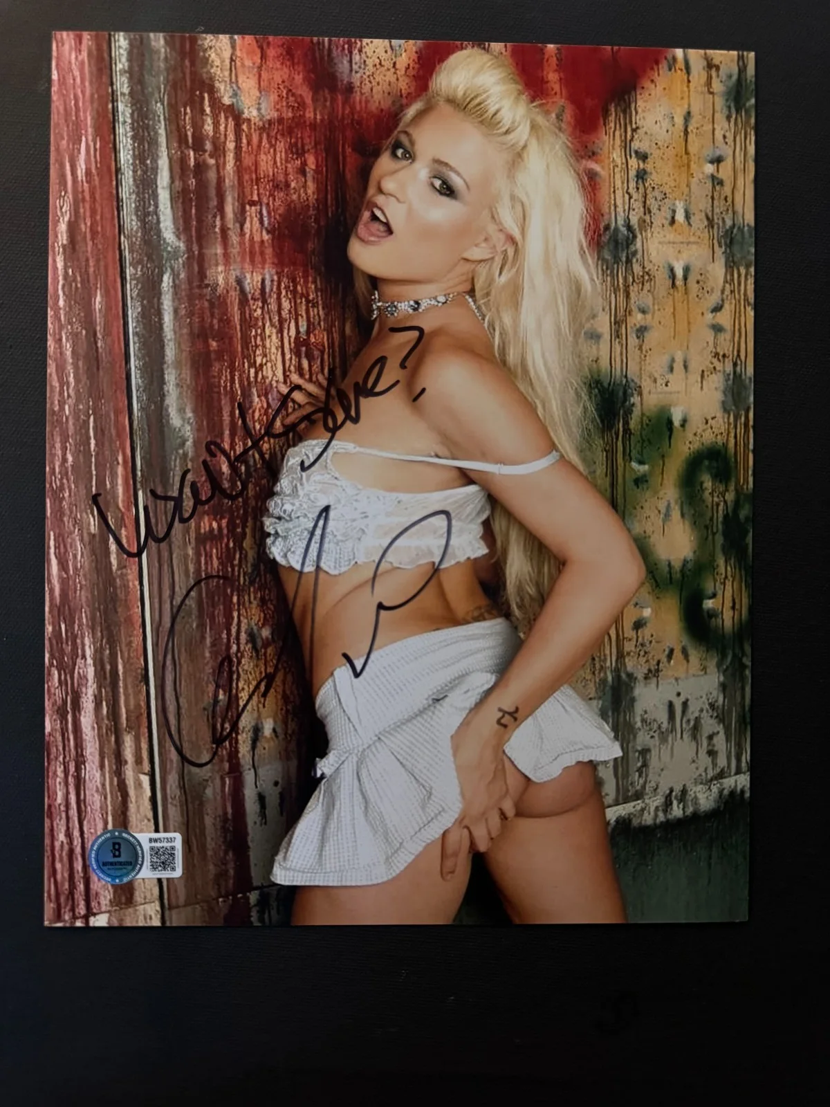Cindy Crawford — Cindy Crawford Hot! autographed signed sexy porn star 8x10 photo Beckett BAS coa