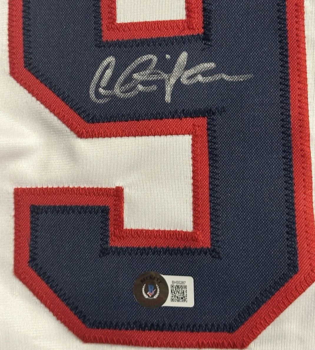 Charlie Sheen — Charlie Sheen Signed Ricky Vaughn Major League Jersey Beckett, изображение 2