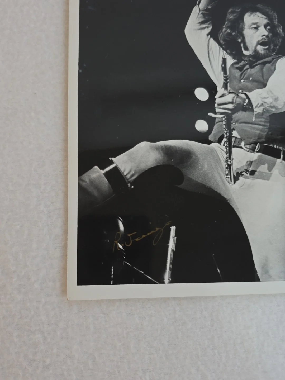✨ ​Vtg Jethro Tull Original Photo Signed Randy Jennings. Feat Ian A. Martin B., image 3