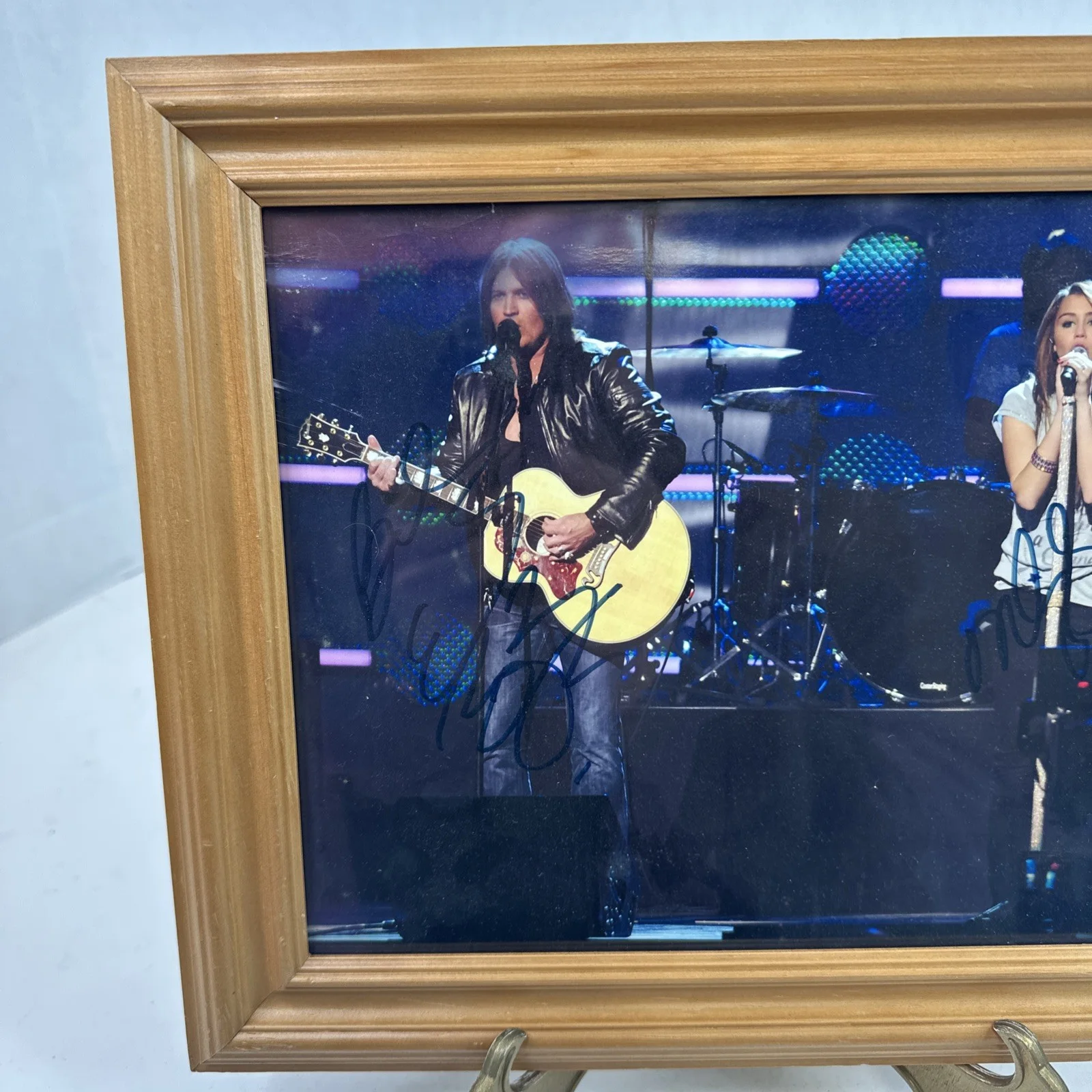 Miley Cyrus / Billy Ray Cyrus Signed 8X10 Photo Authentic *READ* Y8, изображение 2