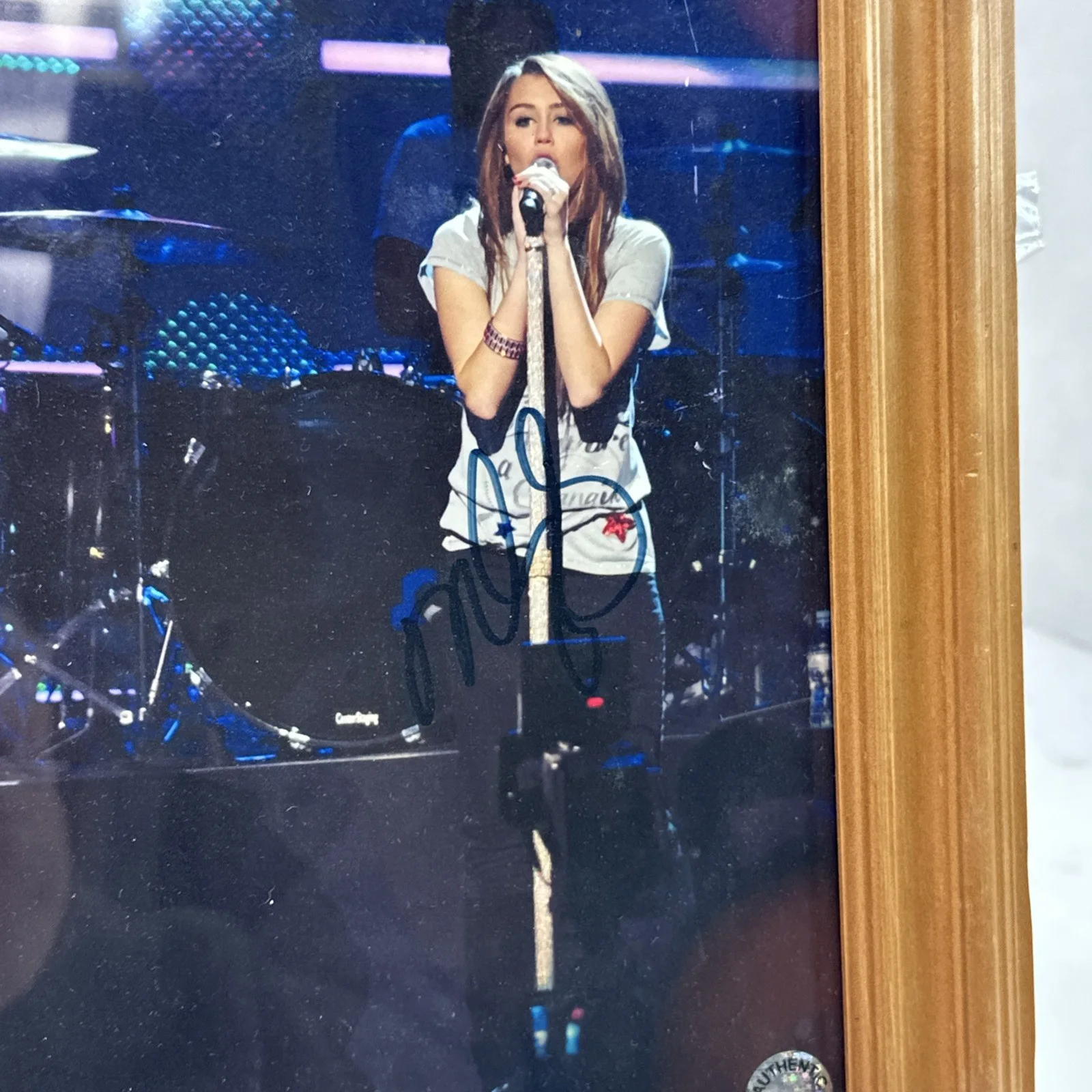 Miley Cyrus / Billy Ray Cyrus Signed 8X10 Photo Authentic *READ* Y8, изображение 4