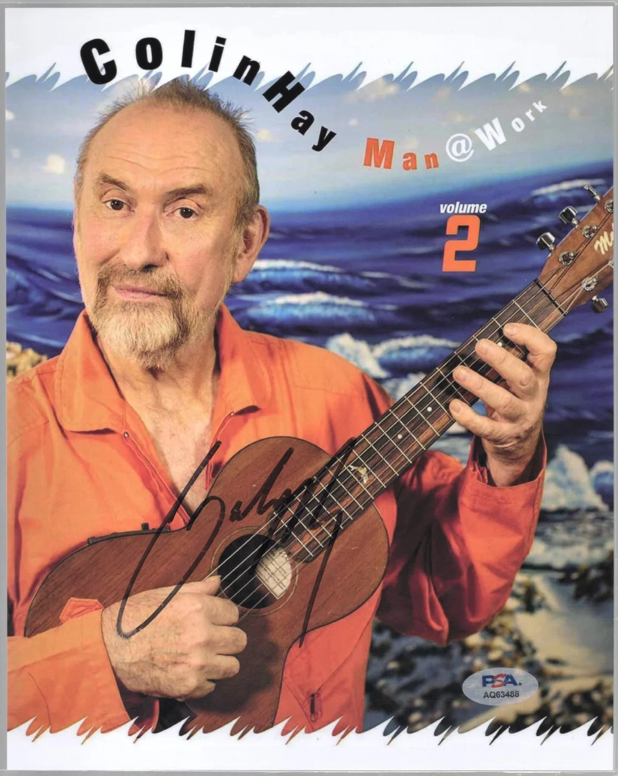 Colin Hay — Colin Hay Men At Work Signed 8x10 Photo PSA DNA Authentic Autograph COA *88