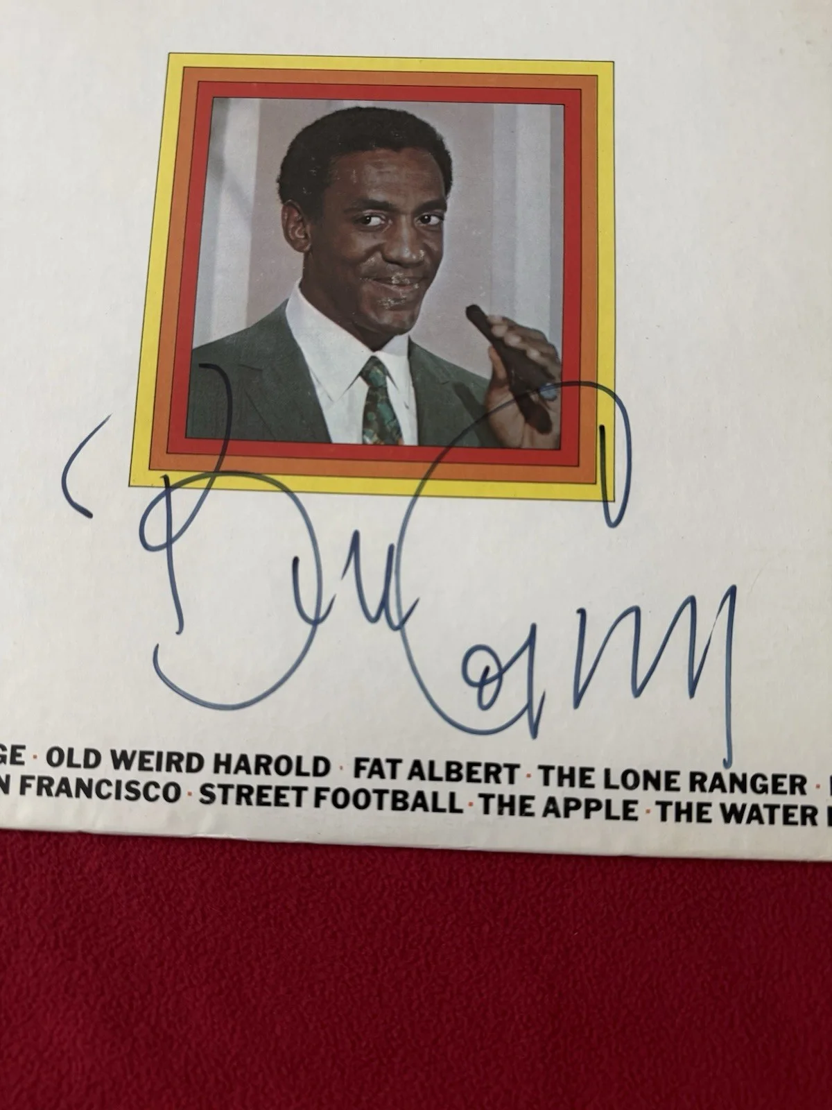Bill Cosby — actor BILL COSBY Legend Comedian Signed LP Album PSA/DNA COA AC15104, image 2