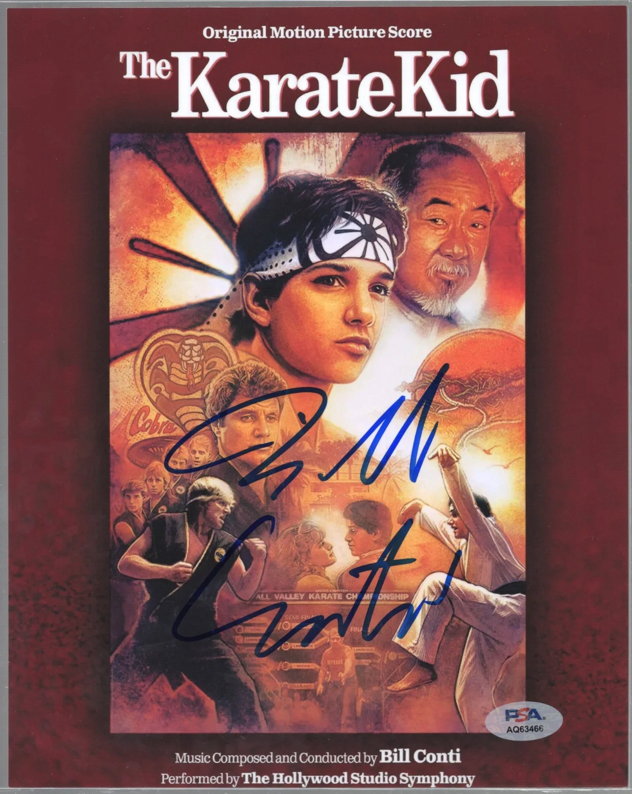 Bill Conti — Bill Conti Composer Karate Kid Signed 8x10 Photo PSA DNA Autograph COA *66