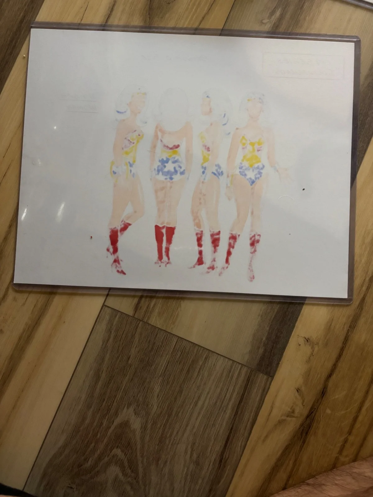 Tom Cook — Wonder Woman Super Friends Sketch drawn and signed by animator Tom Cook, image 2